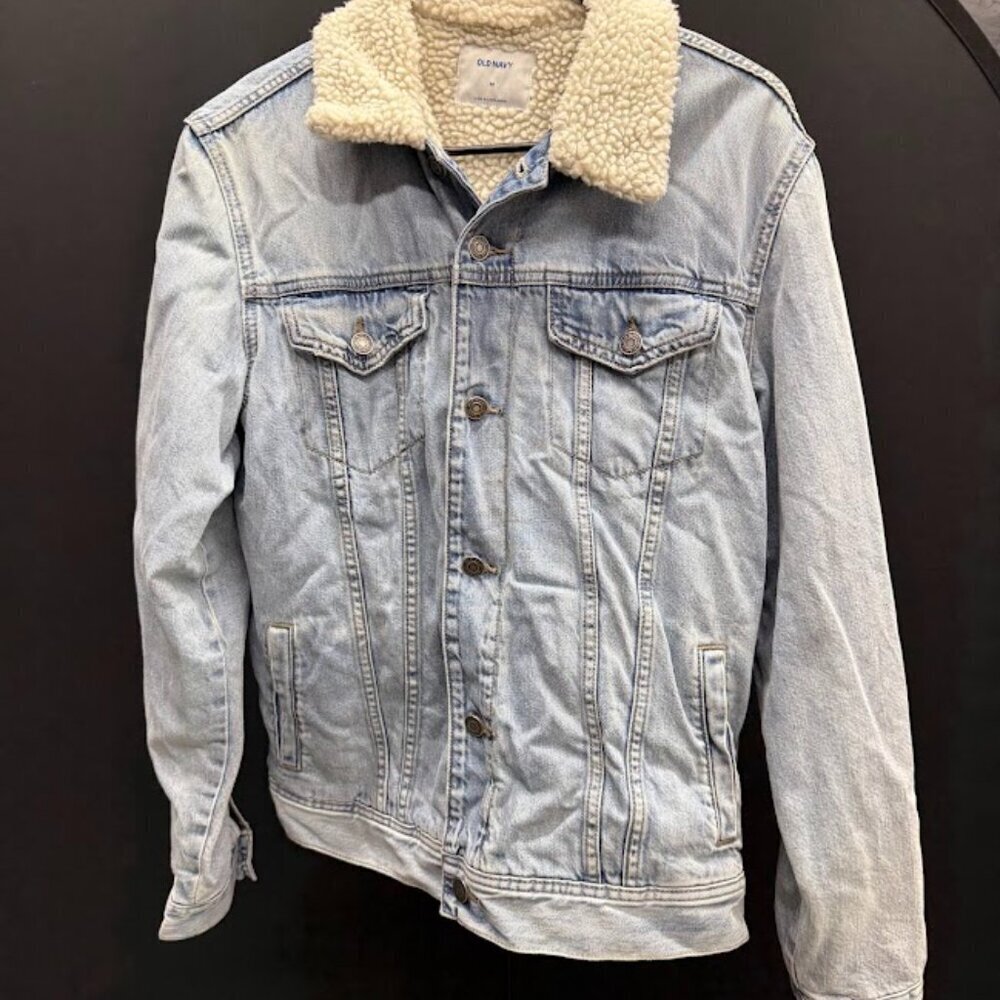 Old Navy Sherpa Lined Denim Jacket